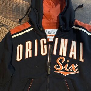 Original Six Black and Orange Hoodie
